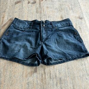 Classic Blue Jean Shorts with Dark Indigo Wash